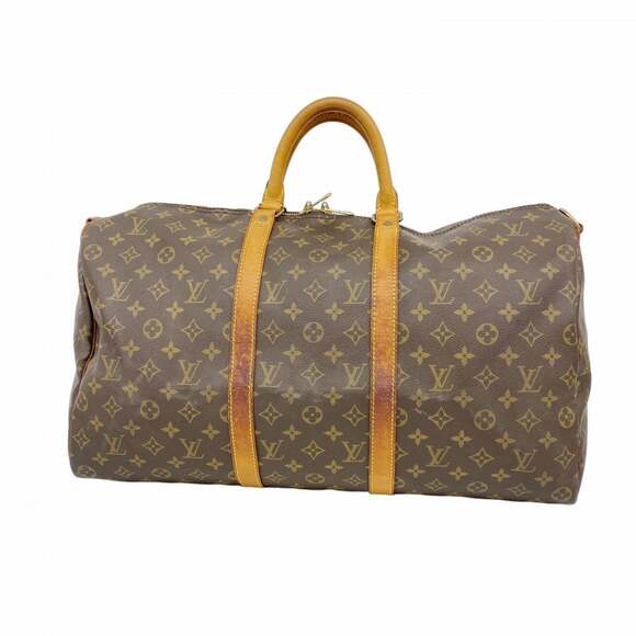 LOUIS VUITTON Brown Monogram Boston Bag